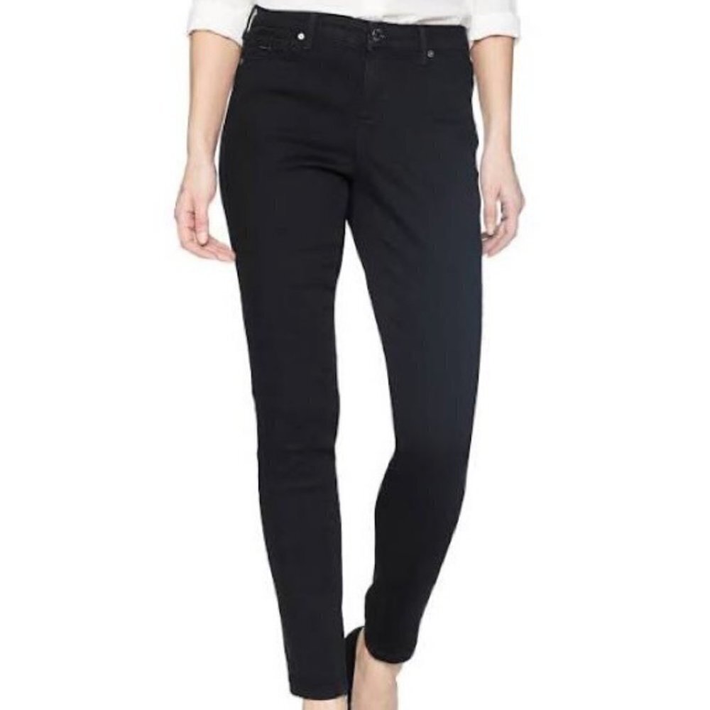 NINE WEST Gramercy Skinny Leg Black Stretch Office Workwear Jeans Pants SIZE 2
